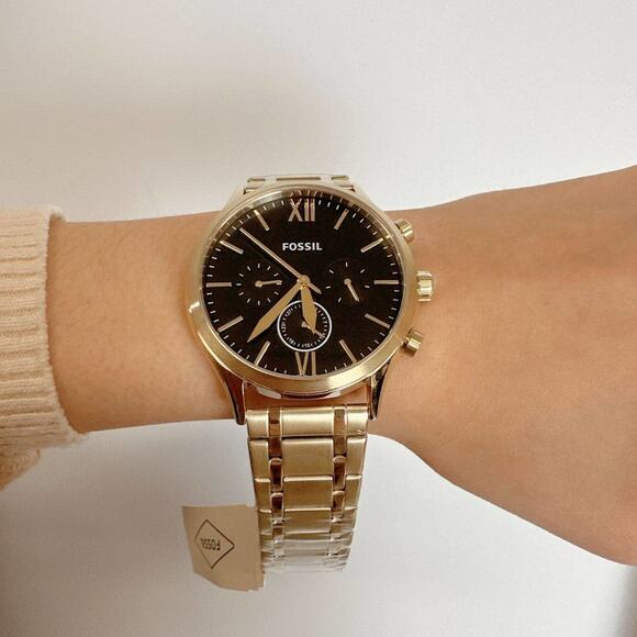 Fossil BQ2366 Fenmore Multifunction Gold-Tone Stainless Steel Watch - Picture 2 of 7